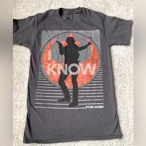 🎆🎇3for$9 Star Wars Disney gray t-shirt- Han Solo- size S